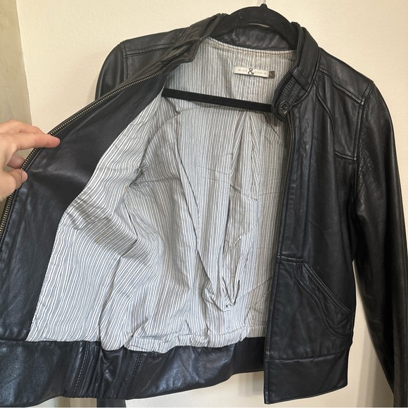 Mike and Chris leather jacket. Black. Women’s small - Picture 14 of 16